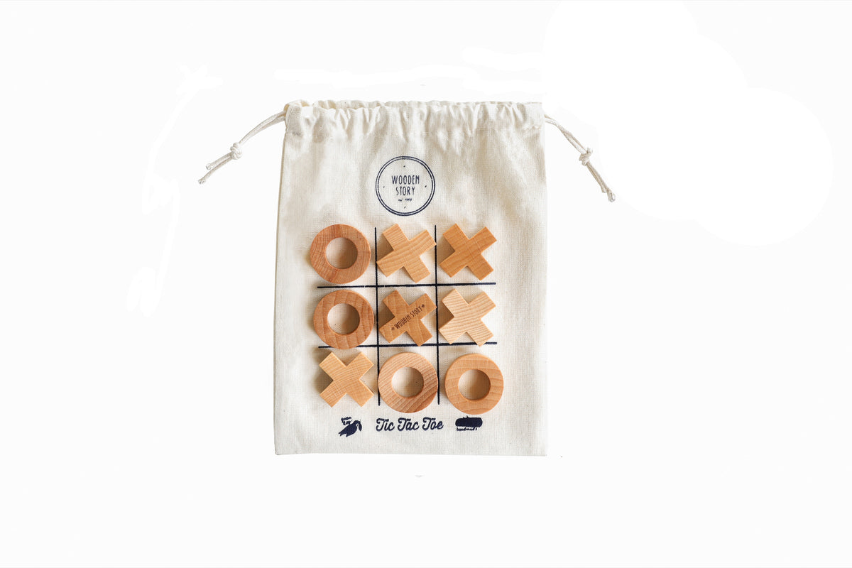 Wooden Tic-Tac-Toe Game