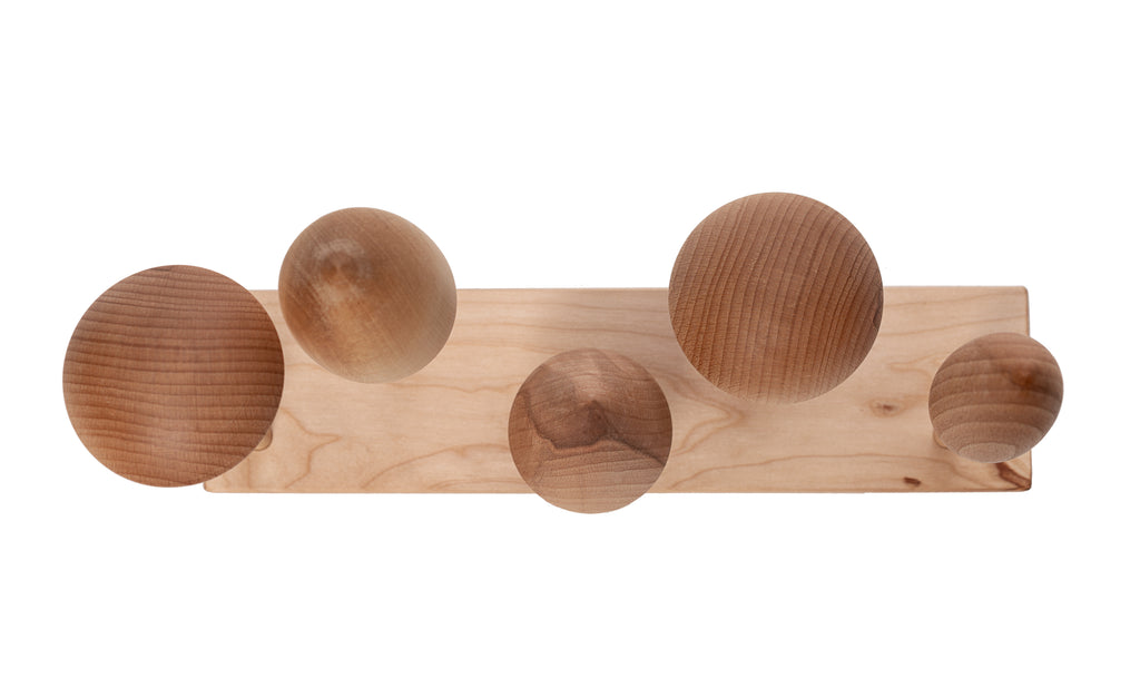 Top view of Wooden Story Tree Crowns wooden shapes