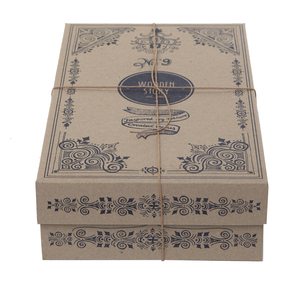 Wooden Story Tree Crowns cardboard packaging