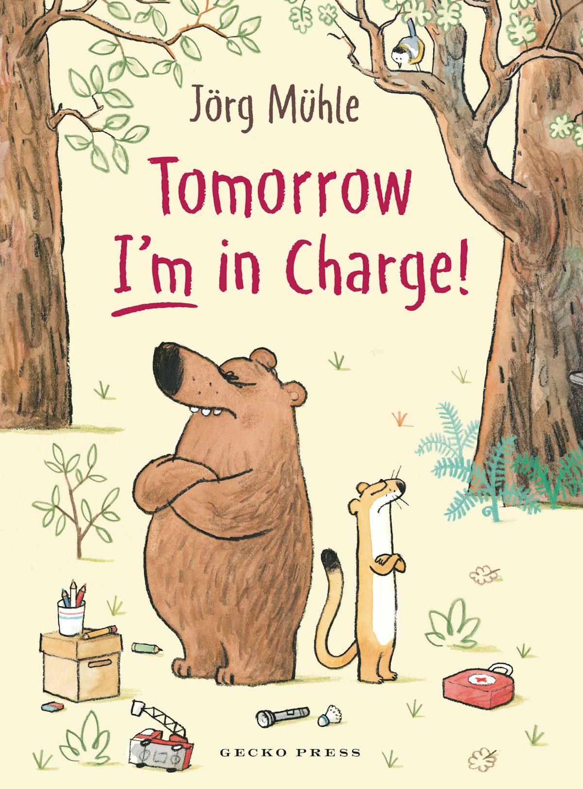 Tomorrow I’m in Charge! by Jörg Mühle — English hardcover cover, Gecko Press