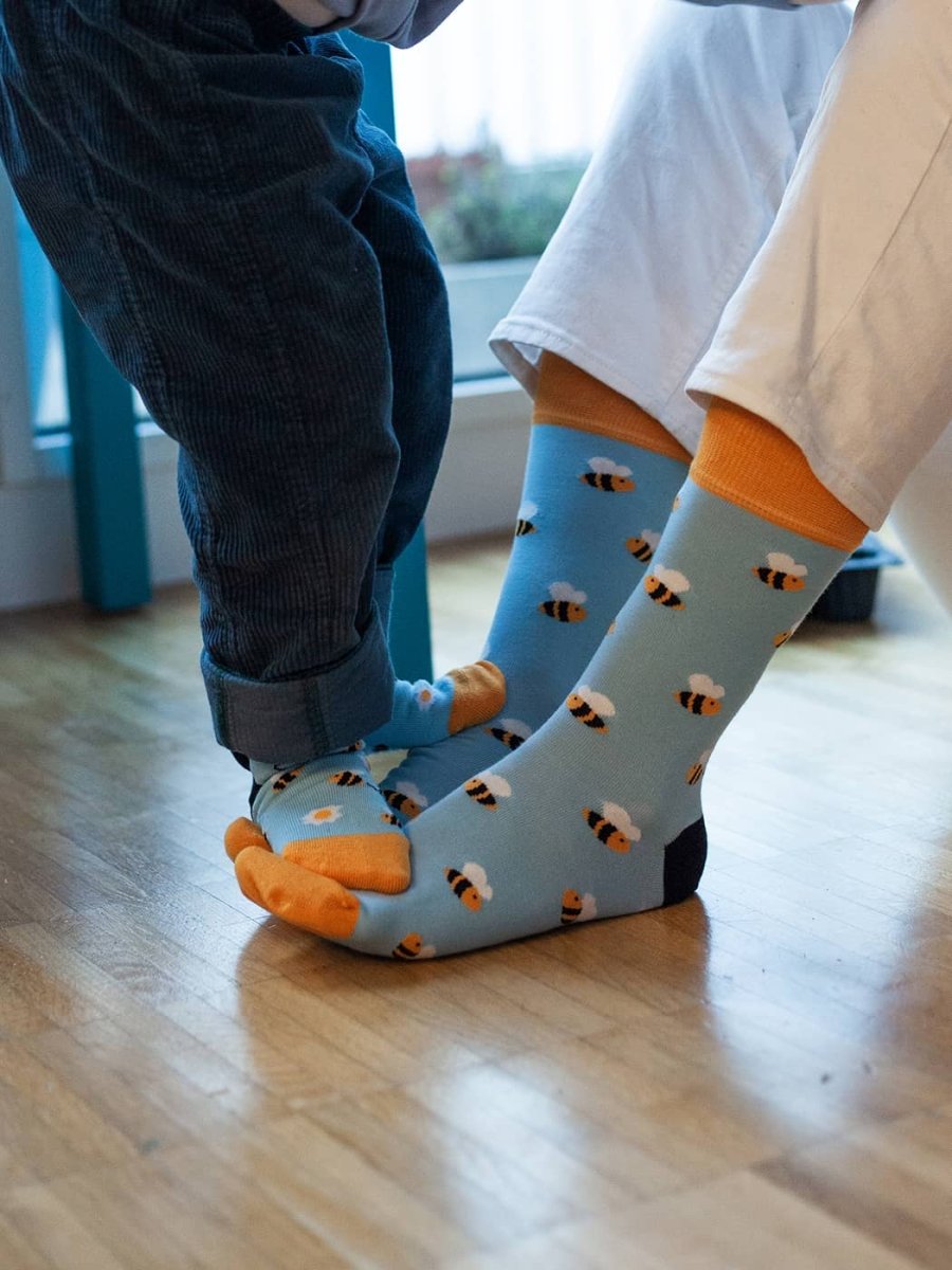 Lil Busy Bees children’s socks by DillySocks