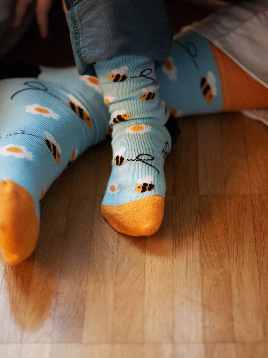 Lil Busy Bees children’s socks by DillySocks