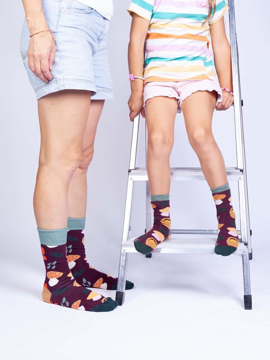 Lil Mushroom Crush children’s socks by DillySocks