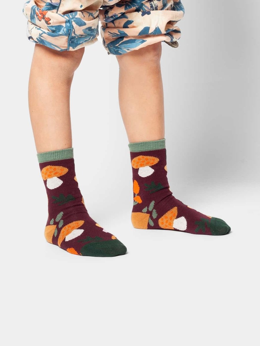 Lil Mushroom Crush children’s socks by DillySocks