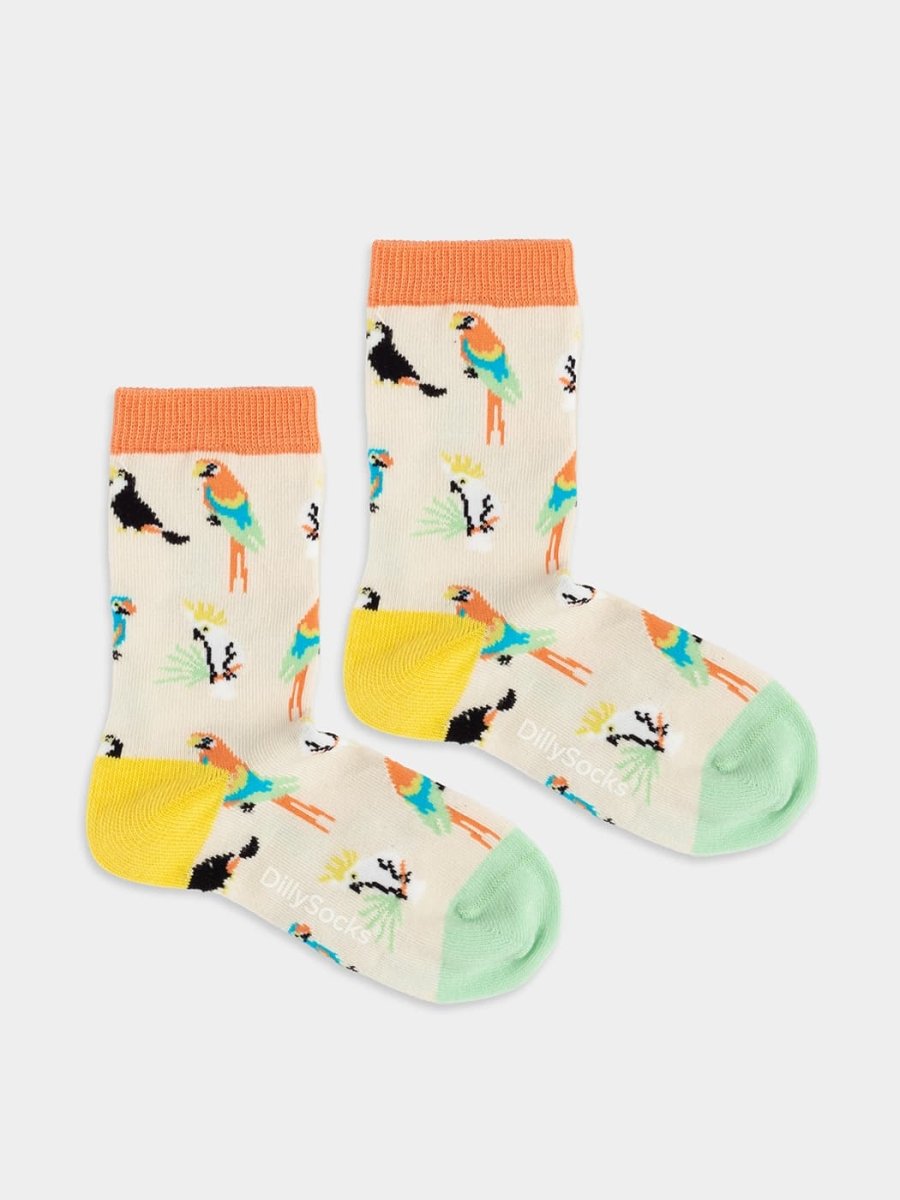 Lil Sand Aviary children’s socks by DillySocks