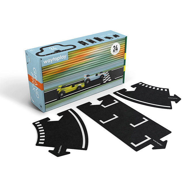 Waytoplay Grand Prix 24-piece flexible road set and packaging