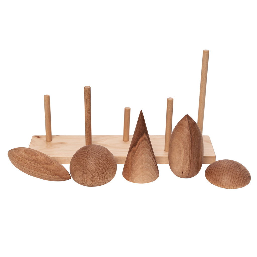 Wooden Story Tree Crowns pieces removed from the base