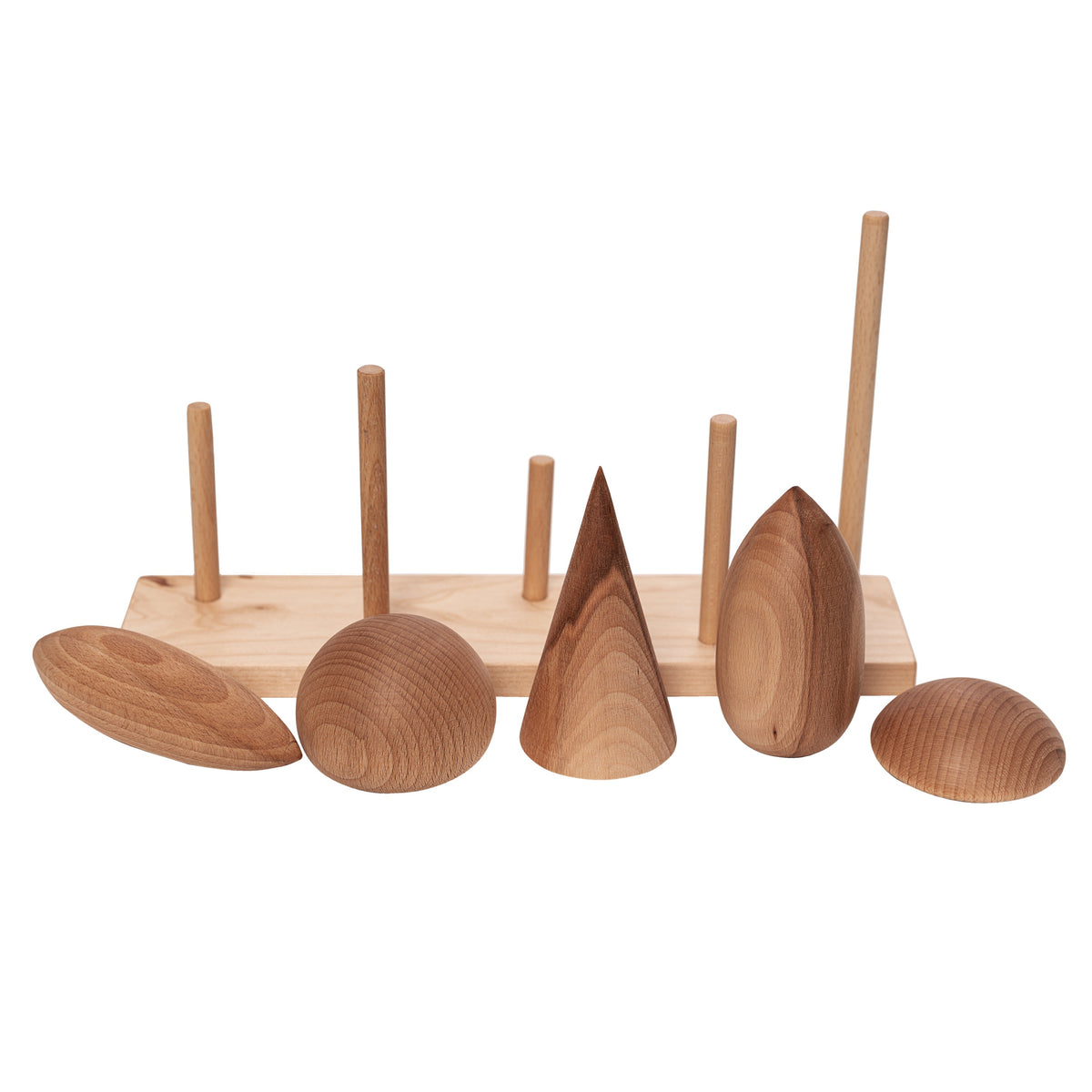 Wooden Story Tree Crowns pieces removed from the base